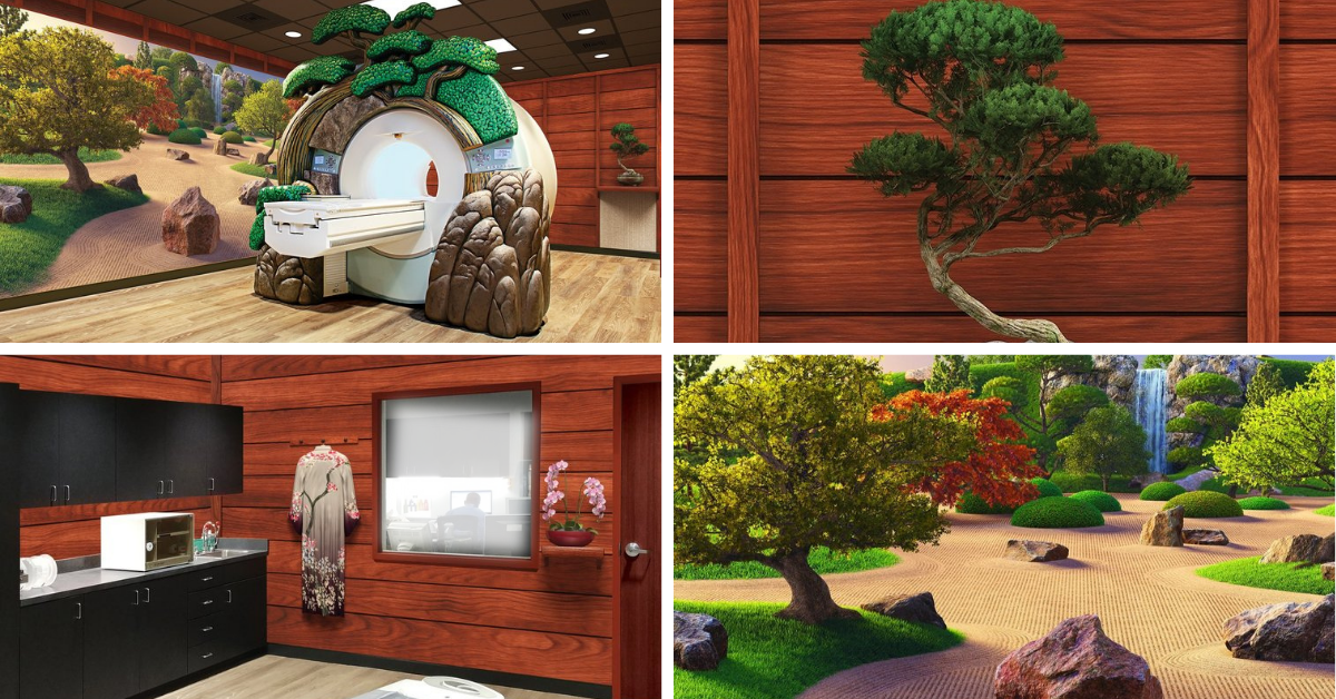 Character Farms MRI 3D Japanese Shoji Water Garden