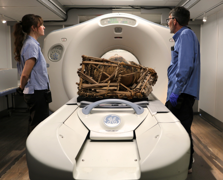 Field Museum Mummy 1 Scan Prep