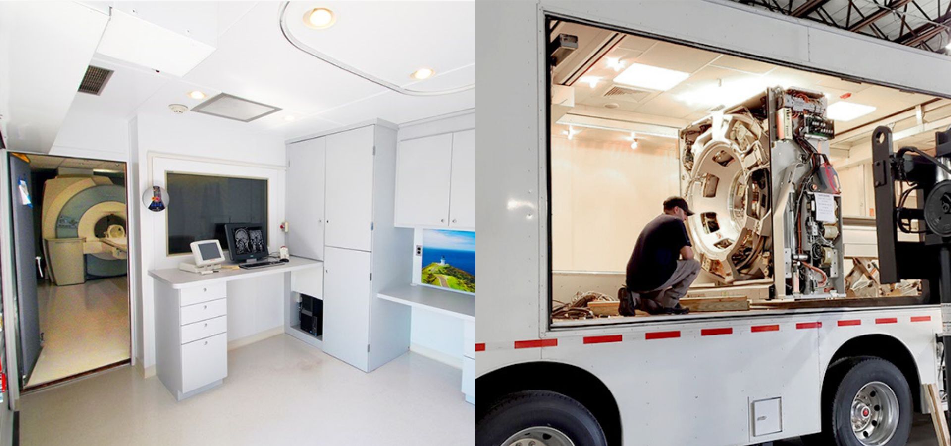 mobile imaging trailers refurbish facility MXR imaging