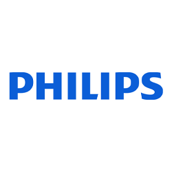 Philips company logo in blue text. Global health technology and medical device manufacturer.