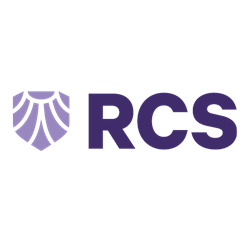 RCS (Radiological Consulting Services) logo in purple. Consulting for diagnostic imaging services.