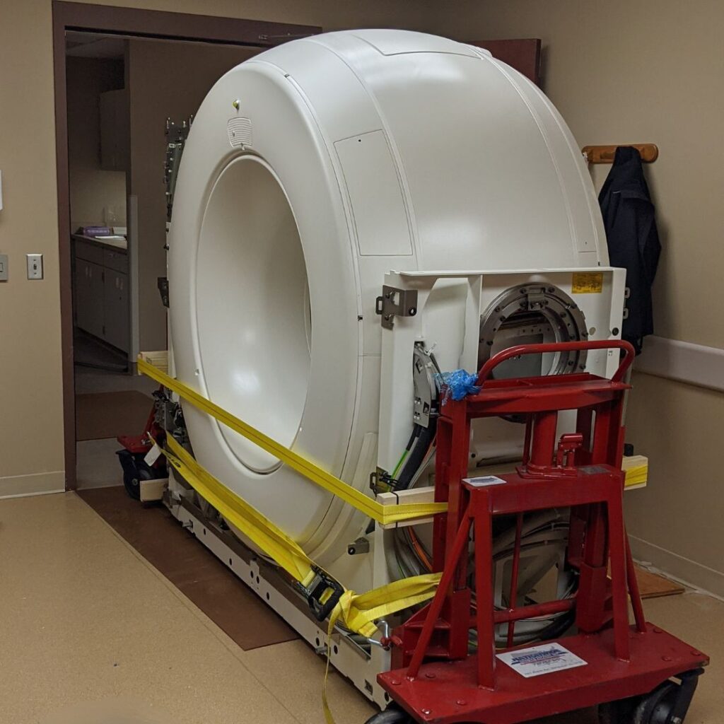 Professional MRI machine relocation and medical equipment transport services for healthcare.