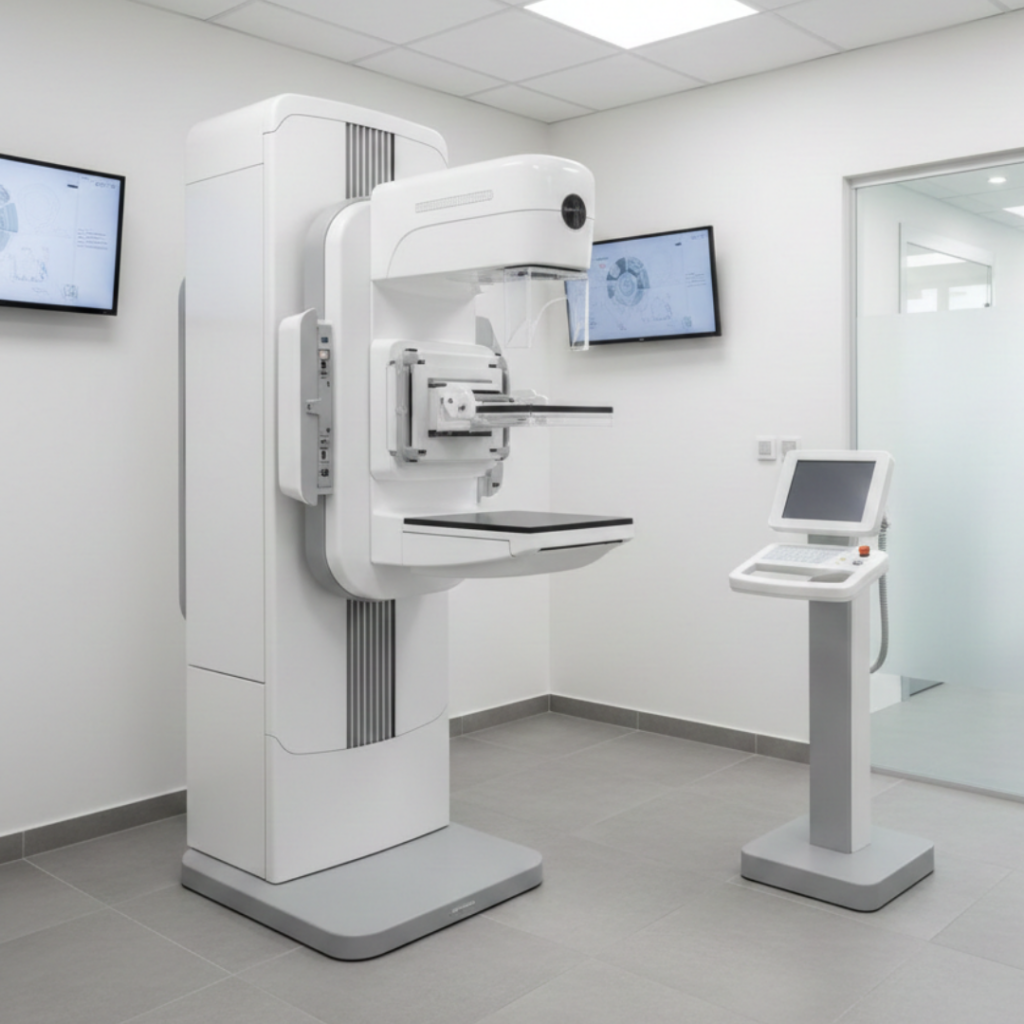 High-definition mammography system for clinical radiology and diagnostic breast imaging procedures.
