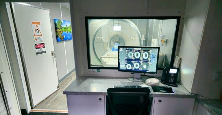 MXR MRI mobile imaging trailer full unit inside view