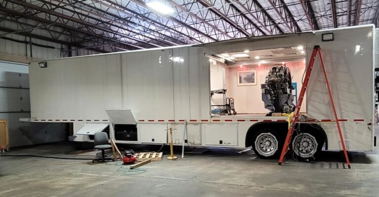 MXR MRI mobile imaging trailer refurbished and repaired