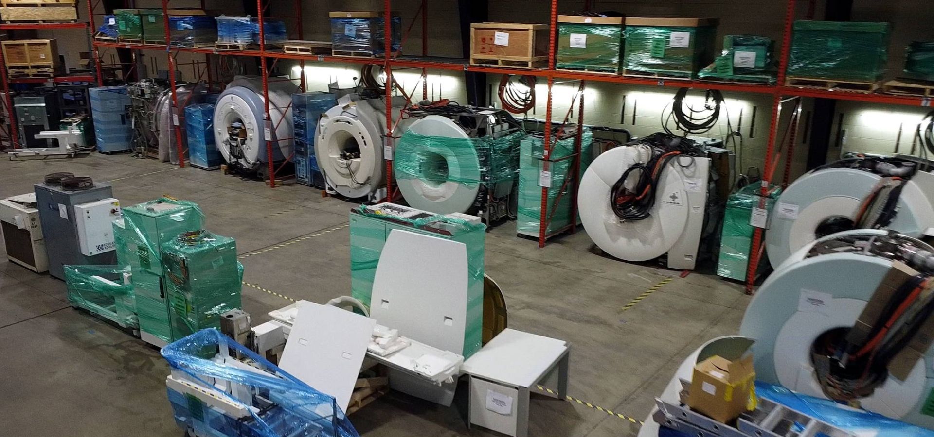 Warehouse Full Of MRI Scanners Tested Ready To Ship MXR Imaging
